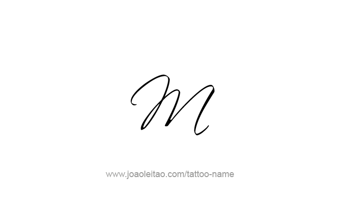 Tattoo Design Roman Numeral M (1000)