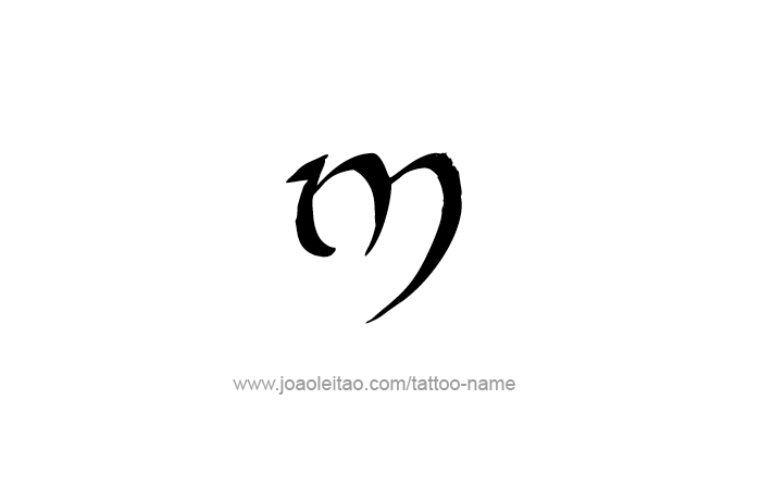 Tattoo Design Roman Numeral M (1000)