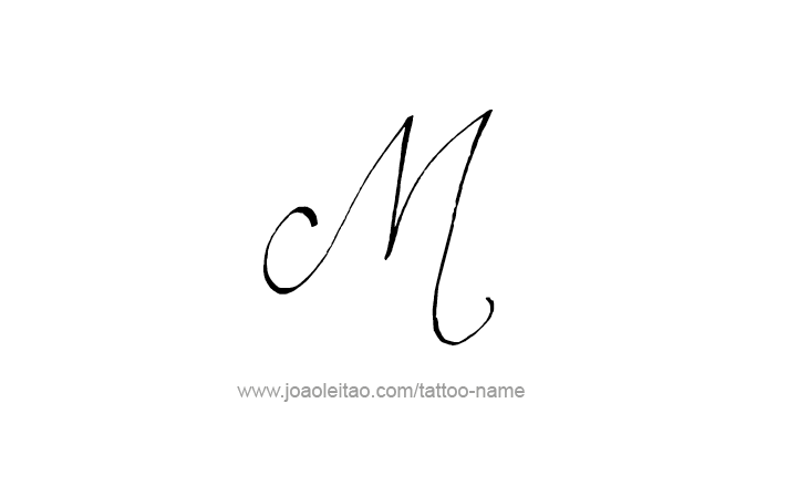 Tattoo Design Roman Numeral M (1000)