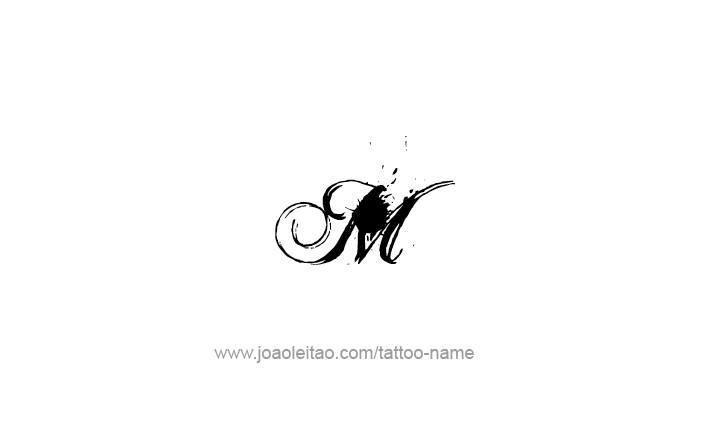 Tattoo Design Roman Numeral M (1000)