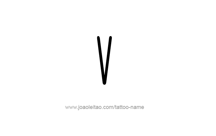 Tattoo Design Roman Numeral V (5)