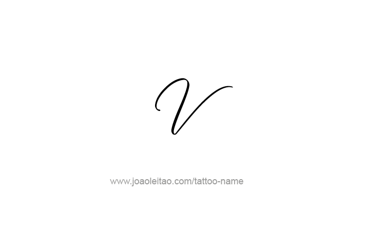 Tattoo Design Roman Numeral V (5)