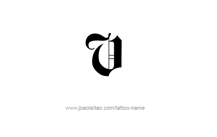 Tattoo Design Roman Numeral V (5)