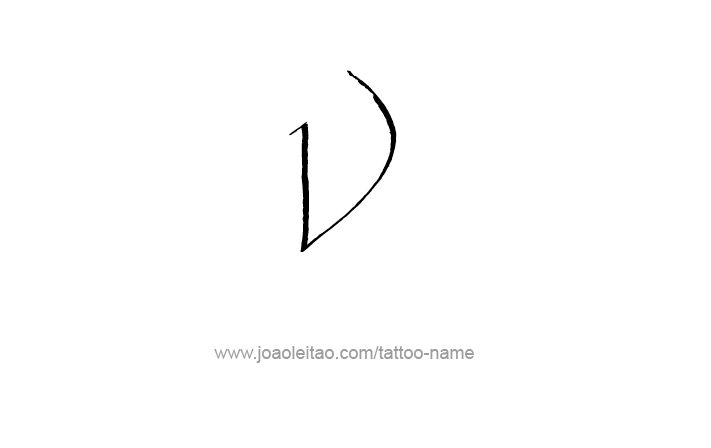 Tattoo Design Roman Numeral V (5)