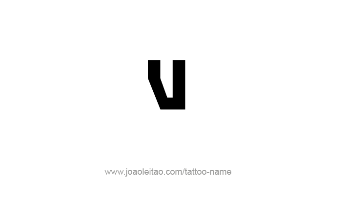 Tattoo Design Roman Numeral V (5)