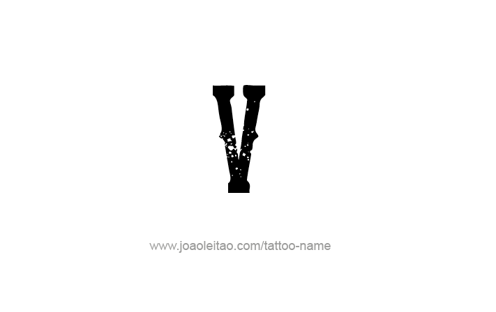 Tattoo Design Roman Numeral V (5)