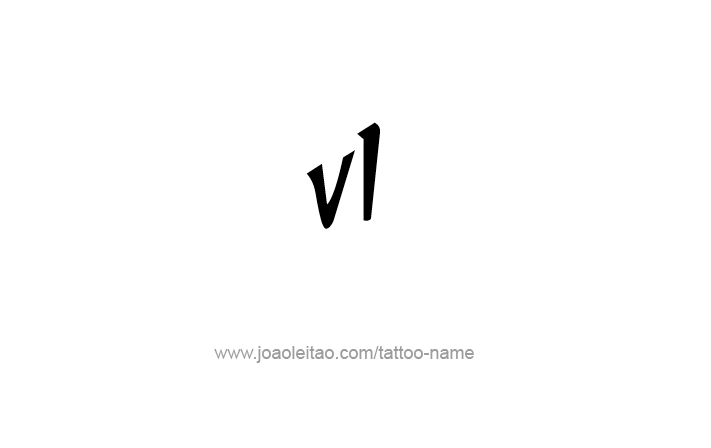 Tattoo Design Roman Numeral VI (6)