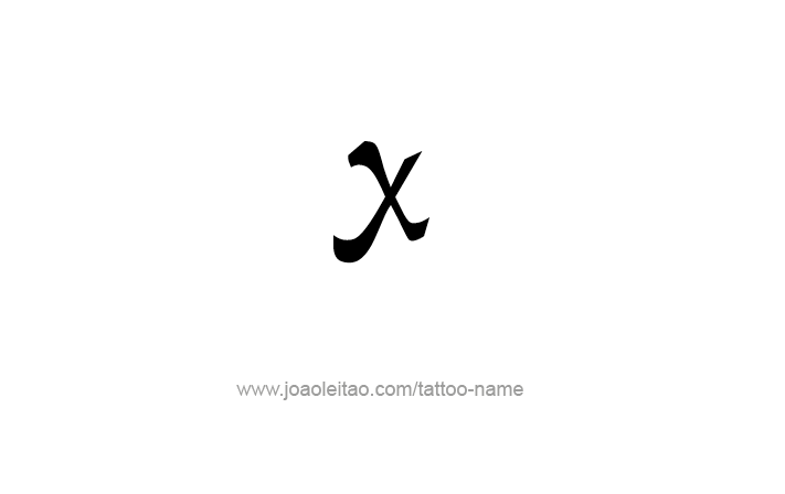 Tattoo Design Roman Numeral X (10)