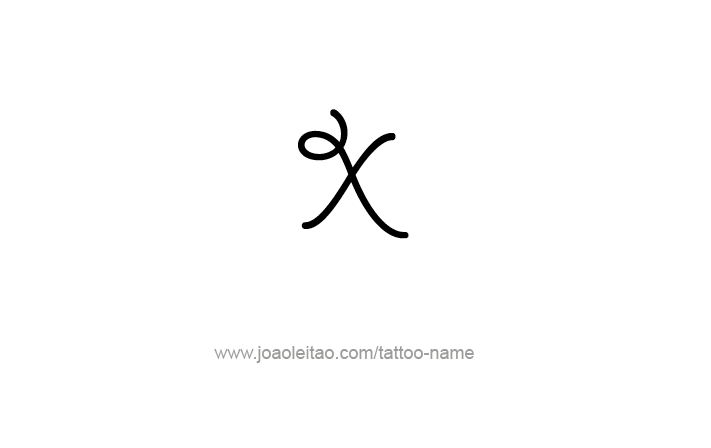 Tattoo Design Roman Numeral X (10)