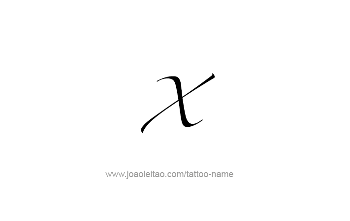 Tattoo Design Roman Numeral X (10)