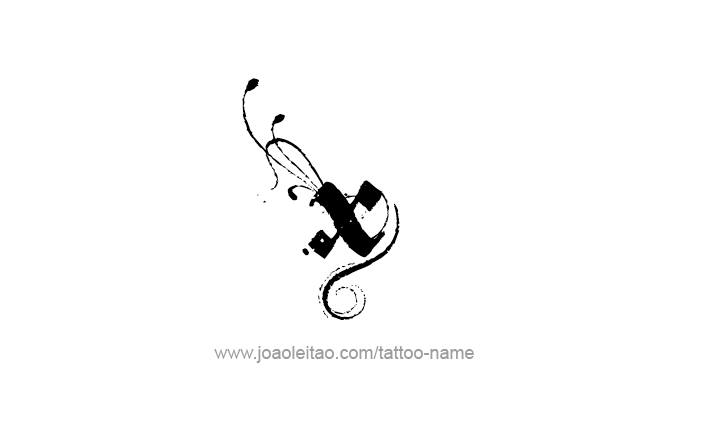 Tattoo Design Roman Numeral X (10)