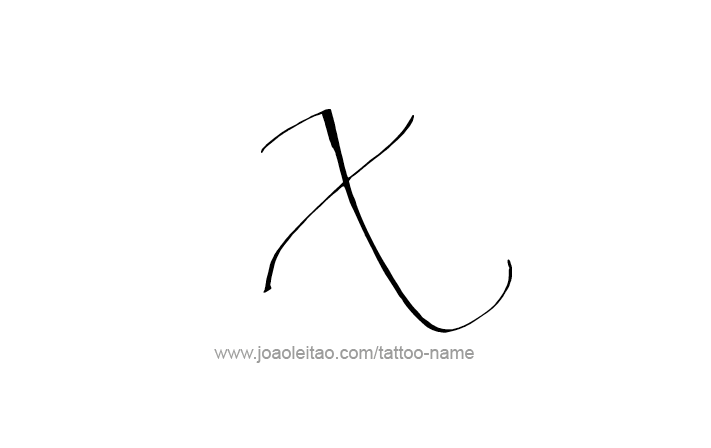 Tattoo Design Roman Numeral X (10)