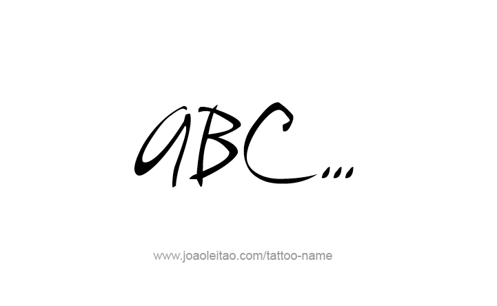 Tattoo Phrase Design 