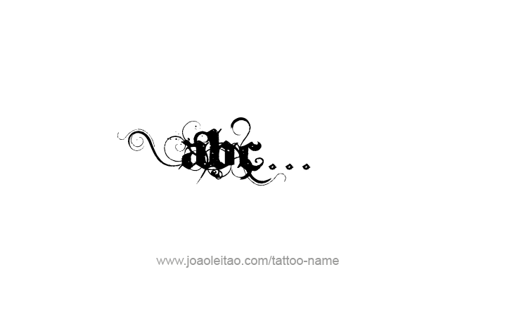 Tattoo Phrase Design 