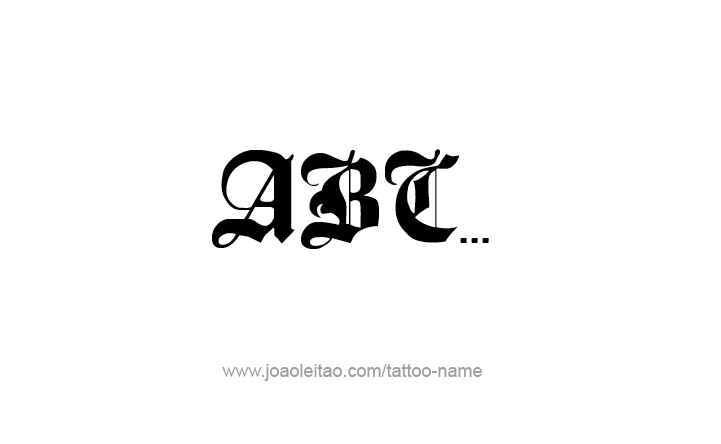 Tattoo Phrase Design 