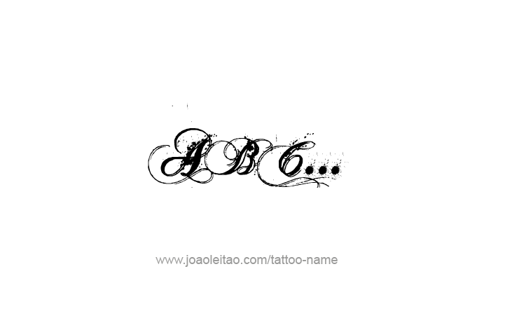 Tattoo Phrase Design 