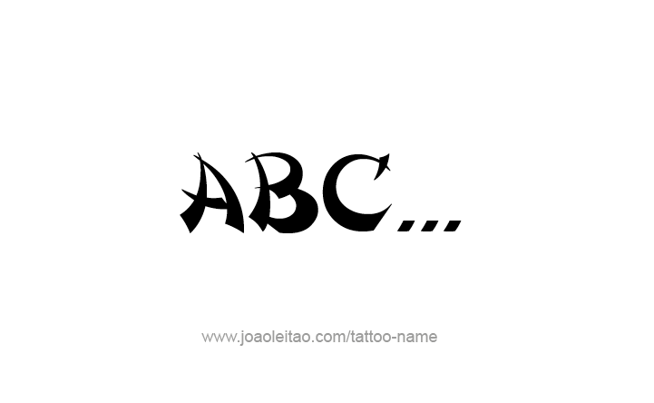 Tattoo Phrase Design 