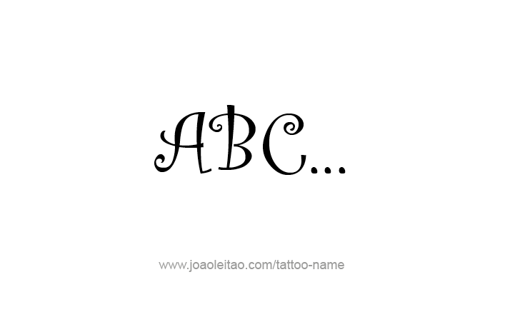 Tattoo Phrase Design 