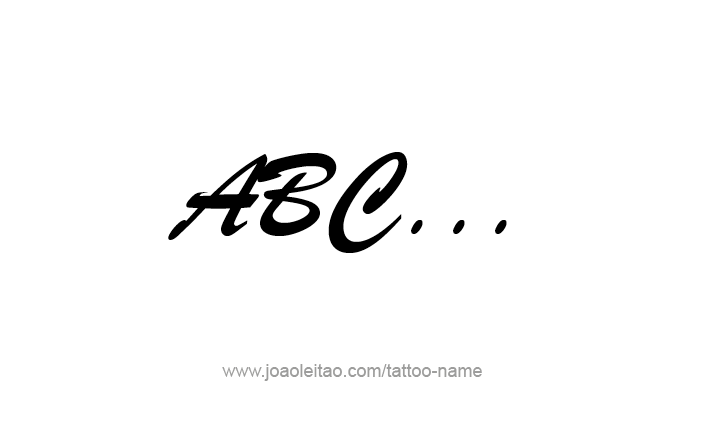 Tattoo Phrase Design 