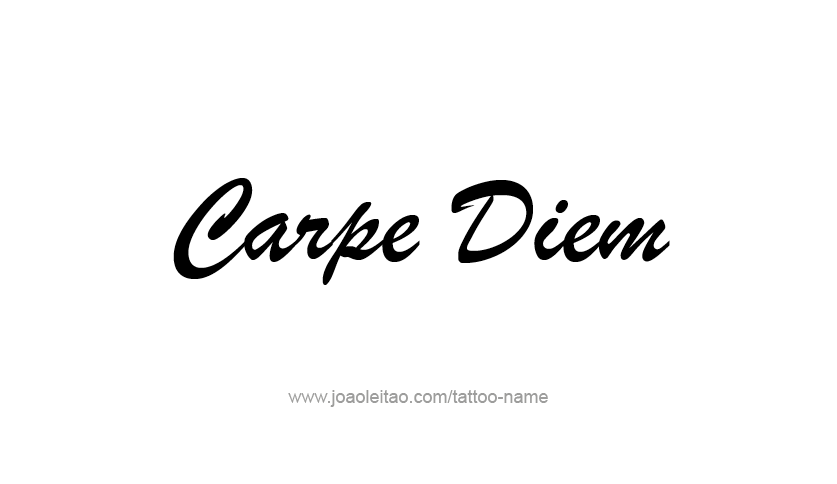 Carpe diem  tattoo traço fino  Writing tattoos Tattoo fonts Dainty  tattoos