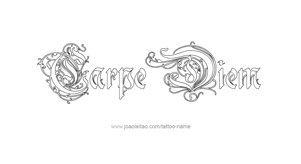 Tattoo Phrase Design 