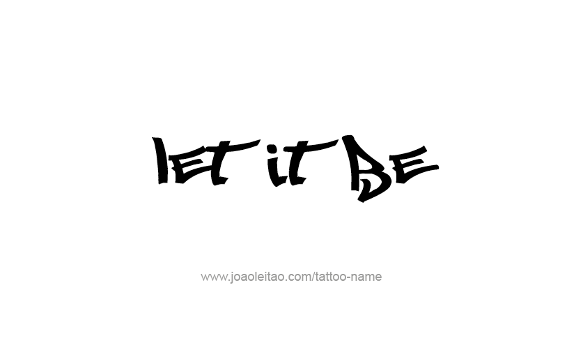 Tattoo Phrase Design 