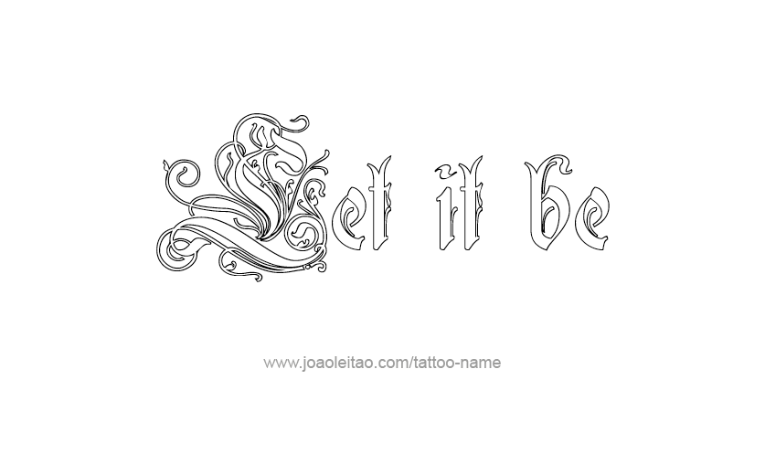 Tattoo Phrase Design 