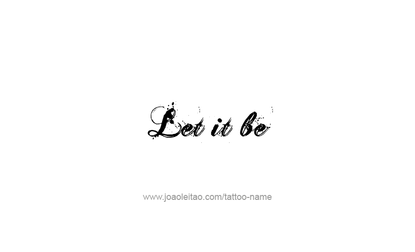 Tattoo Phrase Design 