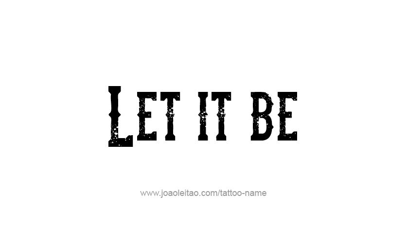 Tattoo Phrase Design 