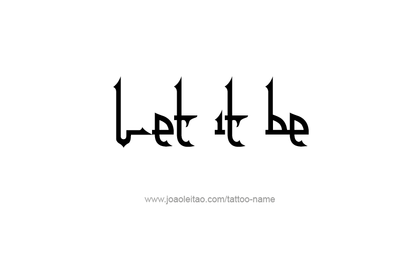 Tattoo Phrase Design 