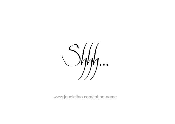 Tattoo Phrase Design 