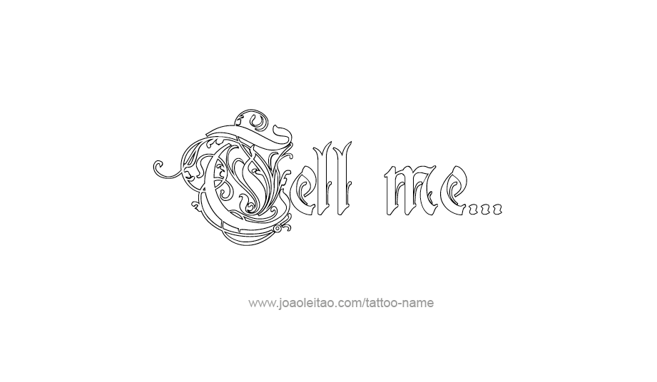 Tattoo Phrase Design 