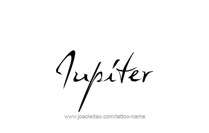 Tattoo Design Planet Name Jupiter   