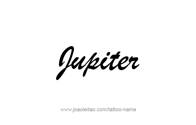 Tattoo Design Planet Name Jupiter   