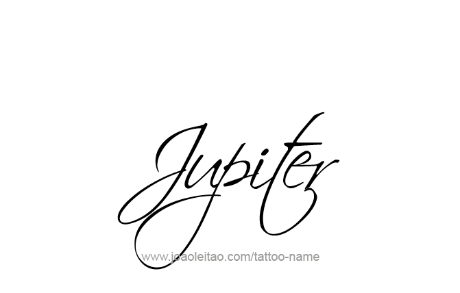 Tattoo Design Planet Name Jupiter   