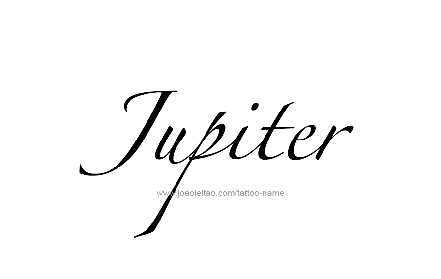 Tattoo Design Planet Name Jupiter   