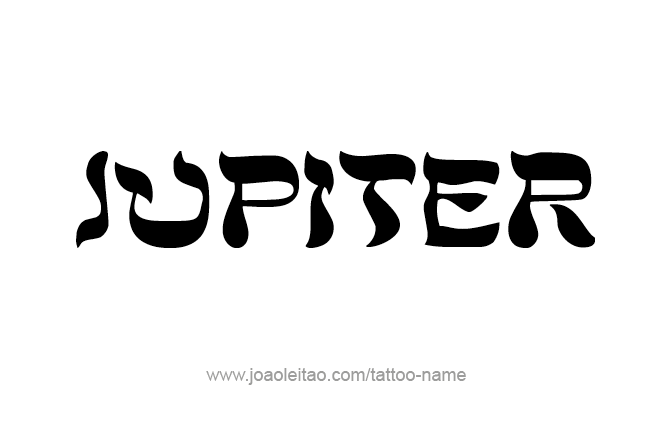 Tattoo Design Planet Name Jupiter   