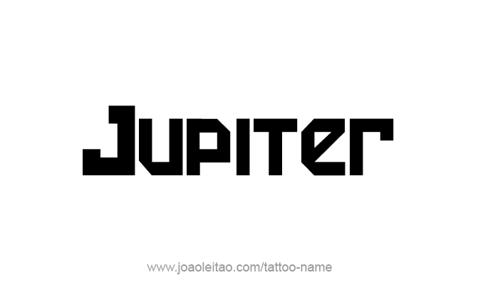 Tattoo Design Planet Name Jupiter   