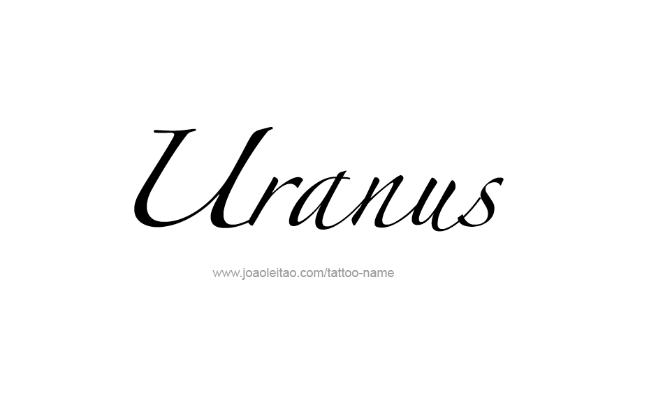 Tattoo Design Planet Name Uranus   