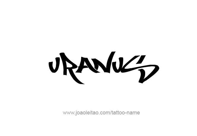 Tattoo Design Planet Name Uranus   