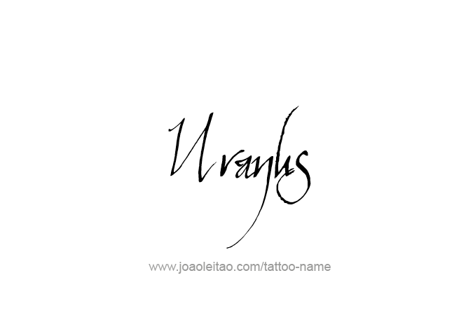 Tattoo Design Planet Name Uranus   