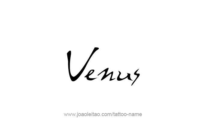 Tattoo Design Planet Name Venus   