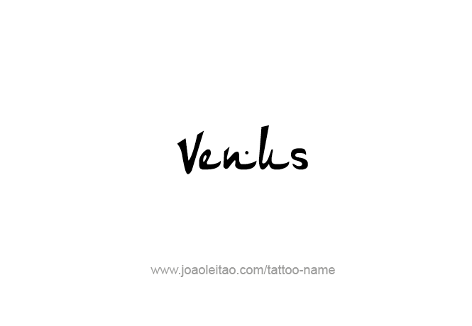 Tattoo Design Planet Name Venus   