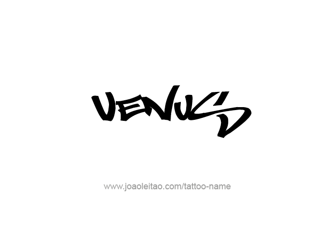 Tattoo Design Planet Name Venus   