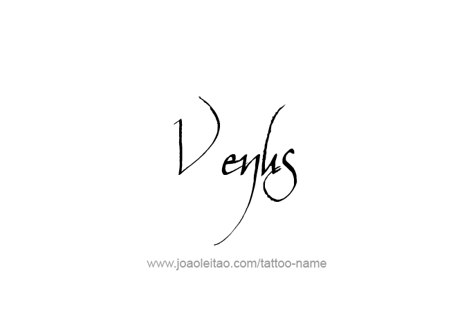 Tattoo Design Planet Name Venus   