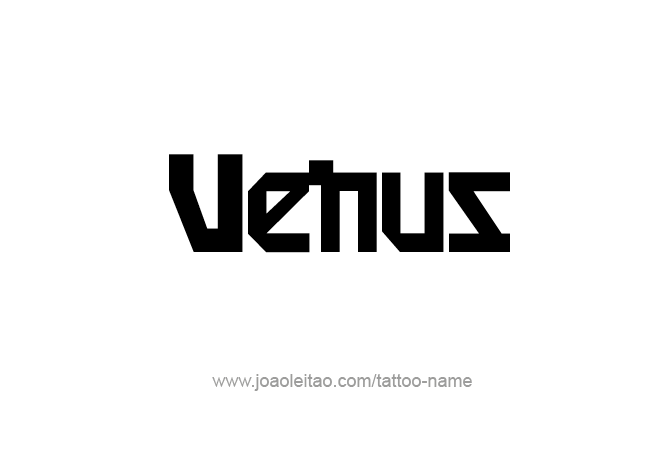 Tattoo Design Planet Name Venus   