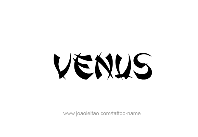 Tattoo Design Planet Name Venus