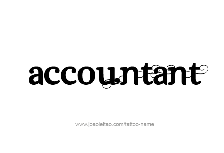 Tattoo Design Profession Name Accountant  