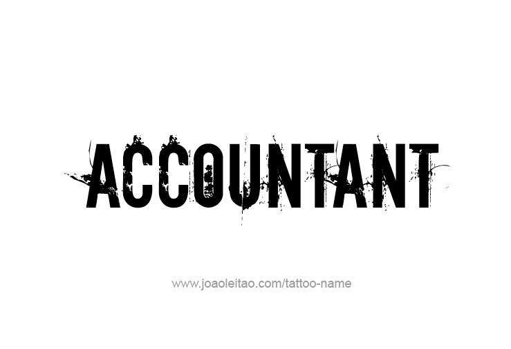 Tattoo Design Profession Name Accountant  