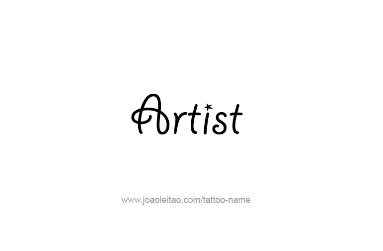 Tattoo Design Profession Name Artist  